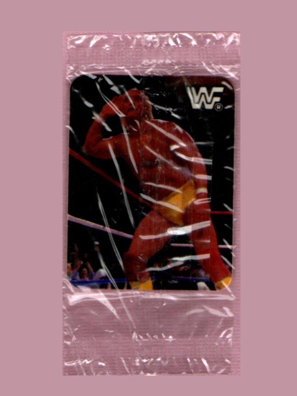 Hostess 1987 WWF WrestleMania Mini Sticker Card Hulk Hogan Sealed